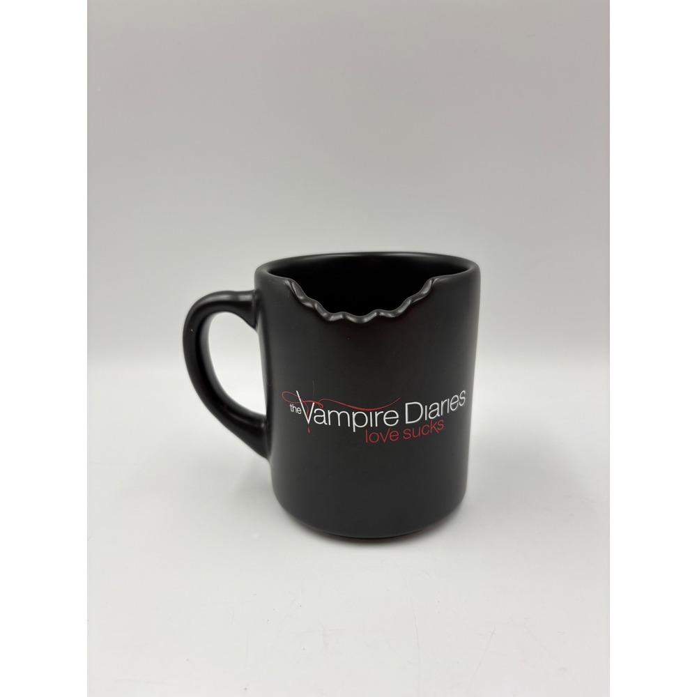 Warner Bros Vampire Diaries Coffee Mug Black Good Bite Mark Love Sucks